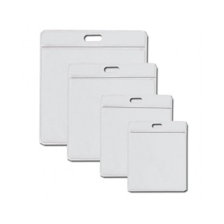 Porta gafete Chaine 14 x 12 extra grande horizontal con 25 piezas