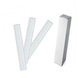 Regla plastica de 30 cms  con 25 piezas Arcoiris