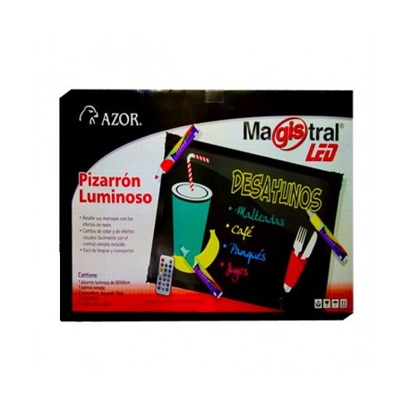 Pizarron Magistral led con accesorios