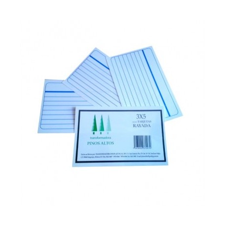 Tarjeta 3 x 5 raya con 100 piezas Republica