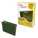 Folder accoflex tamaño oficio verde con 25 piezas Acco (colgante)