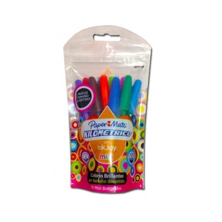 Boligrafo Kilometrico inkjoy mini con 10 piezas surtido (34254)